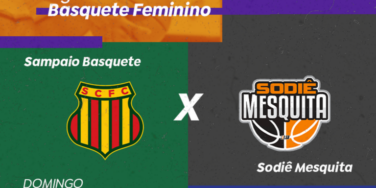 TV Brasil transmite Sampaio Basquete x Sodiê Mesquita no domingo