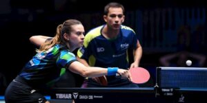 Calderano e Bruna Takahashi vão às quartas de duplas mistas na Suécia